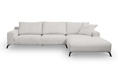 Produktbild von VENASI ASPEN CORD Rechts Ecksofa ohne Schlaffunktion Sofa L Form Eckcouch Couchgarnitur Couch BEIGE