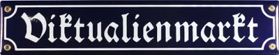 Produktbild von Strassenschild Viktualienmarkt 40x8 cm München Souvenir Email Strassen Emailleschild