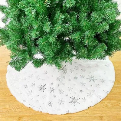 Immagine prodotto di Solidchoice - Gonna in peluche per albero di Natale, ideale per decorazioni festive