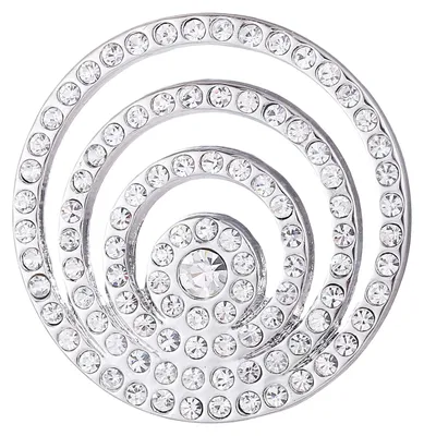 Produktbild von Morella® Damen Coin silber Strassringe 33 mm