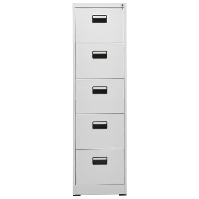 Produktbild von vidaXL Aktenschrank Hellgrau 46x62x164 cm Stahl