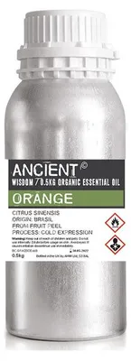 Image de Huile essentielle d'orange biologique, 0,5 kg
