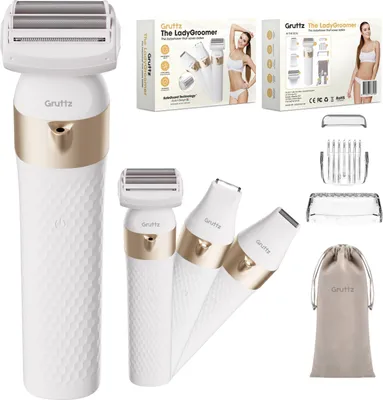 Produktbild von Gruttz 3-in-1 Ladyshaver Damenrasierer Elektrisch Haarentfernung für Frauen, Elektrische Rasierer Damen
