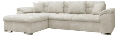 Produktbild von MIRJAN24 Ecksofa Diana, Eckcouch mit Bettkasten und Schlaffunktion, Polsterecke (Farbe: Lumo 55, Seite: Links)