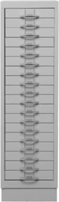 Produktbild von Schubladenschrank Swan | 18 Schubladen | DIN A4 | HxBxT 105x30x40cm | Grau
