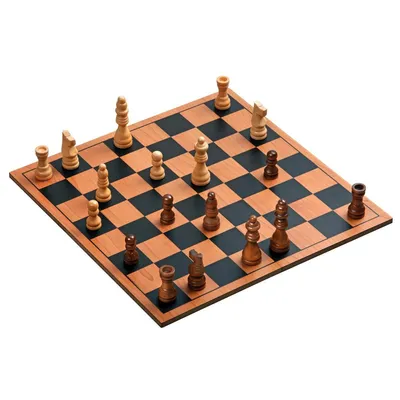 Produktbild von Schachset Holz 27 mm Feld – Brettspiel für Kinder ab 6 Jahren