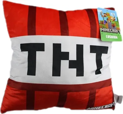 Image de Coussin en peluche Minecraft TNT Coussin moelleux pour la maison