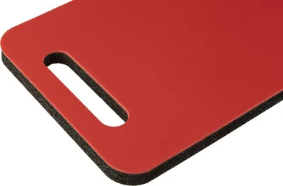 Produktbild von KNEETEK Kniekissen BlackRedPad | 450 x 245 x 20 mm | 114g | optimale Entlastung beim Arbeiten auf Knien | Knieschutzpolster geeignet für Klempner, Elektriker, Fliesenleger, Handwerker und Bauarbeiter