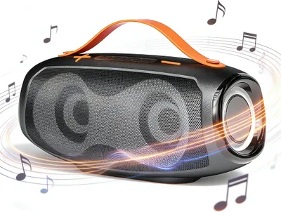 Produktbild von Bluetooth Lautsprecher 20W Outdoor wasserdicht mit RGB Licht, tragbarer Bass Speaker mit TWS & 5.3, 10 Std Akku