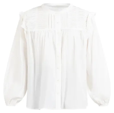 Image de Chemisier pour femme SAPORTA - blanc cassé, taille M