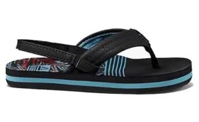 Imagen del producto de Chanclas Reef Little Ahi para niños, cómodas, talla 19, color negro
