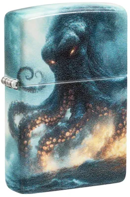 Produktbild von Benzinfeuerzeug Zippo Kraken 60007832, 540 Matte, winddicht