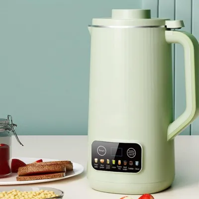 Produktbild von Mini Sojadrinkbereiter 800ml, 304 Edelstahl, 8 Funktionen Kompakt Smoothie Maker, Automatik, Timer, Magnetischer Becherdeckel, Mixer für 1-2 Personen