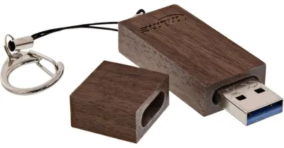 Produktbild von InLine woodstick USB 3.0 Speicherstick, Walnuss, 8GB, 8 GB, USB Typ-A, 3.2 Gen 1 (3.1 Gen 1), Drehring, 13 g, Holz