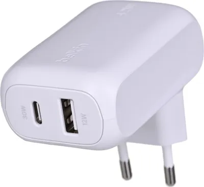 Image de Belkin BOOST Charge 42W Chargeur. 30W USB-C/12W USB-A   WCB009vfWH