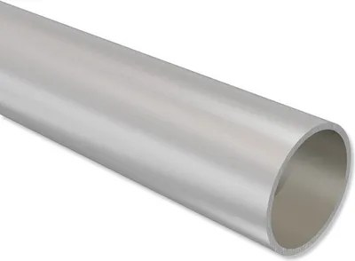 Produktbild von Interdeco Metallrohr 20 mm Ø, Rohr für Gardinenstangen, Silbergrau, 200 cm