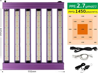 Image de Lumière végétale LED, variateur, spectre complet, 300W