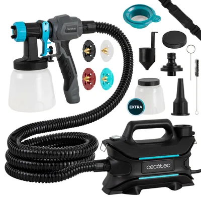 Obrázok produktu pre Cecotec Zariadenie na striekanie farby PerfectPaint 800 EasyGo s výkonom 800 W, Presnosť 18 kPa