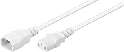 Immagine prodotto di Microconnect PE040610W Cavo di alimentazione bianco 1 m Accoppiatore C14 Accoppiatore C13 (PE040610W)