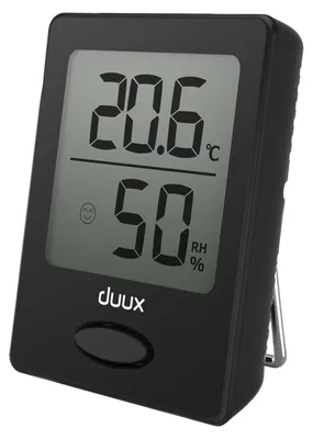 Image de Duux | Noir | Ecran LCD | Hygromètre + Thermomètre | Sens