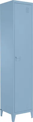 Produktbild von Hochschrank >Eilert< in Blau, Metall - 38x180x38cm (BxHxT)