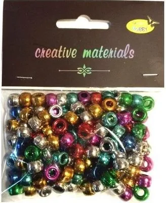 Productafbeelding van Metalen kralen, 6 mm, 36 gram, 150 stuks, mix