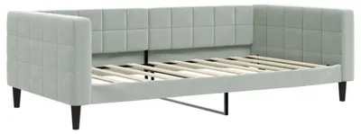 Produktbild von vidaXL Tagesbett Hellgrau 100x190 cm Samt