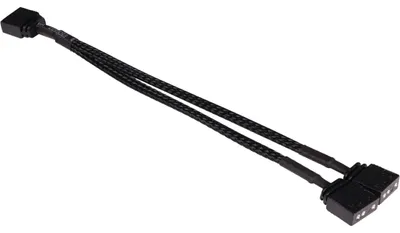 Zdjęcie produktu dla Alphacool 18704, Kabel rozgałęźnika RGB, Plastik, Czarny, 3-pin, 150 mm, 1 szt.