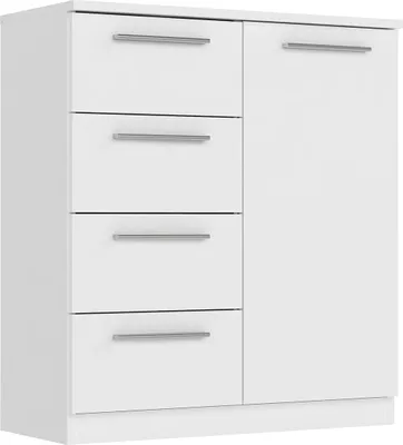 Obrázok produktu pre Komoda 1 dvere + 4 zásuvky SURREY biela
