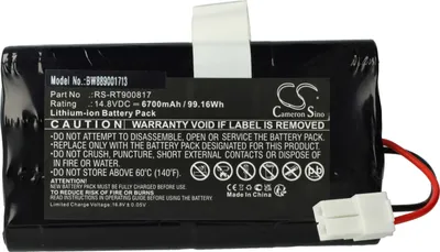 Produktbild von vhbw Akku kompatibel mit Rowenta Smart Force Cyclonic Explorer RR8155, RR8147 Saugroboter (6700 mAh, 14,8 V, Li-Ion)