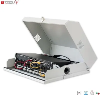Immagine prodotto di Armadio a parete piatto TechlyPro 19" 3U+6U, grigio