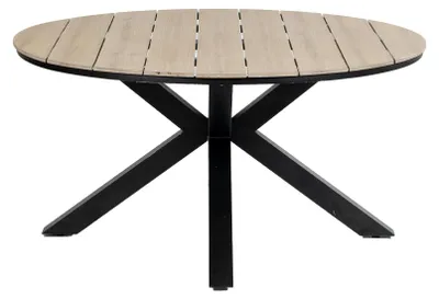 Produktbild von Runder Gartentisch | Limasol  ø 150 cm |  Polywood & Aluminium | Holz