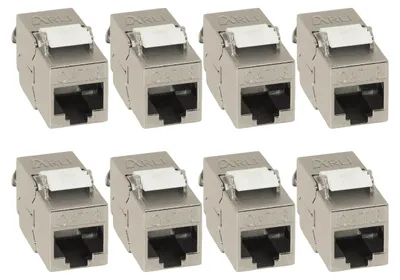 Produktbild von 8x Keystone CAT8.1 Modul metall geschirmt werkzeuglose Montage