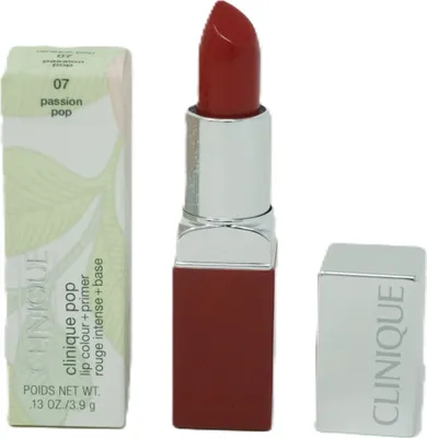 Produktbild von Clinique Pop Lip Colour + Primer, Rot, Passion Pop, 1 Farben, Feuchtigkeitsspendend, Glättend, Creme, Ricinus Communis (Castor) Seed Oil, Diisostearyl Malate, Trioctyldodecyl Citrate, Lanolin Oil,...