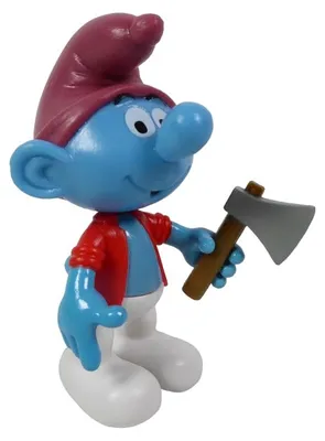 Smurf Bucheron Figur 7 cm – Kunststoff, Sammelfigur