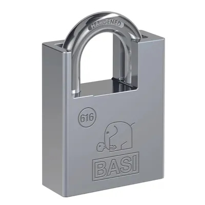 Produktbild von BASI - Vorhangschloss - VHS 616 - 40 mm - Verschiedenschließend - Bügelschutz - inkl. 2 Bahnenschlüssel - 6160-4000