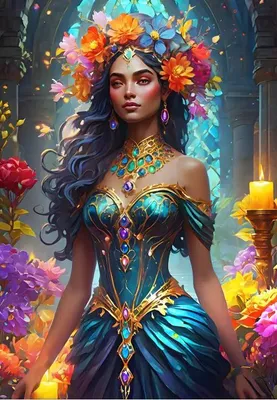 Produktbild von BlueBird - Puzzle The Flower Goddess - 1000 dielov