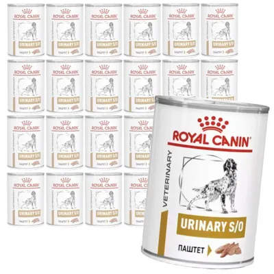 Produktbild von Royal Canin Veterinary Urinary S/O Loaf 24x410g Nassfutter Pastete für Hunde zur Behandlung von Struvitsteinen