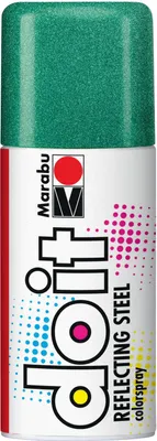 Produktbild von Marabu Sprühfarbe do it REFLECTING STEEL reflex grün 150 ml Dose