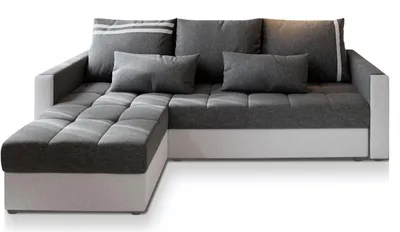 Produktbild von Masseno Ecksofa KOS PIK mit Schlaffunktion L-Form, Sofa mit Bettkasten, Wohnzimmersofa, Couch, Soffa, Bettsofa, Couchgarnitur- Hellgrau, SAWANA 21 + MADRYT 920