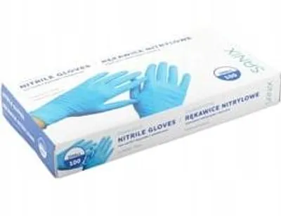 Zdjęcie produktu dla Rękawice nitrylowe bezpudrowe S 100 sztuk Sanix