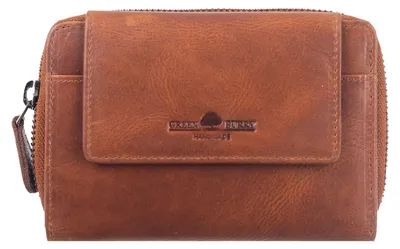 Zdjęcie produktu dla Skórzany portfel Greenburry Newport z ochroną RFID 14 cm