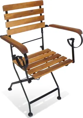 Produktbild von vidaXL Klappbare Gartenstühle 2 Stk. Stahl und Massivholz Akazie