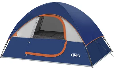 Immagine prodotto di Tenda a cupola da campeggio per 2 persone - Impermeabile e antivento - Con telo parapioggia - Facile da montare - Trasportabile