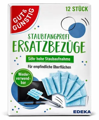 Image de GUT&GÜNSTIG 6399016000 GUT&GÜNSTIG Staubfangtücher Mikrofaser, 12 St.