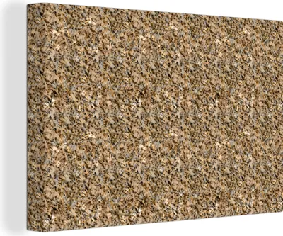 Produktbild von OneMillionCanvasses® - Leinwandbilder - 140x90 cm, Granit - Muster - Textur, Wandbilder Kunstdruck Wanddekoration - Foto auf Leinwand - Gemälde auf Holzrahmen