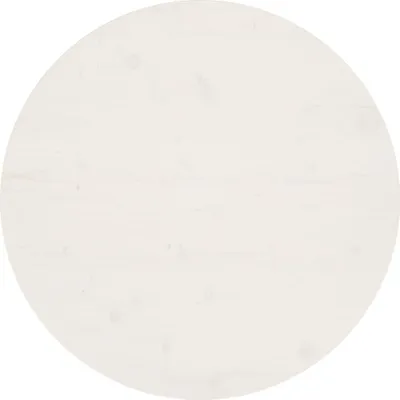 Produktbild von Tischplatte Weiß Ø80x2,5 cm Massivholz Kiefer