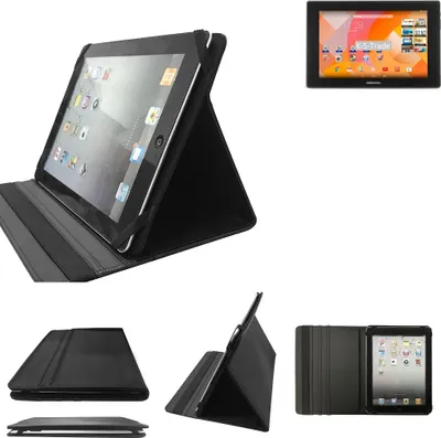 Produktbild von High quality kompatibel mit Medion Lifetab P8912 Schutz Hülle Business Case Tablet Schutzhülle Flip Cover Ultra Slim Bookstyle Tasche schwarz.