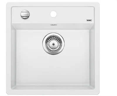 Imagen del producto de BLANCO DALAGO 5-F: Fregadero encastrado / Material: SILGRANIT / Color: Blanco / Con sistema de desagüe oculto - Incluye 5 años de garantía