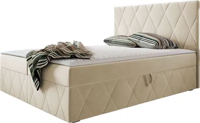 Produktbild von MIRJAN24 Boxspringbett Simoti, Doppelbett mit zwei Bettkästen für die Bettwäsche, Hauptmatratze, Topper und Kopfteil (Magic Velvet 2250, Größe: 160x200 cm)